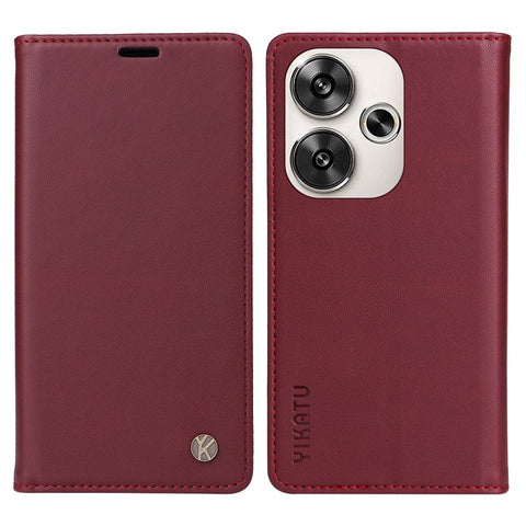 YIKATU YK-001 For Xiaomi Redmi Turbo 3 5G / Poco F6 5G Case PU Leather Wallet Folio Phone Cover