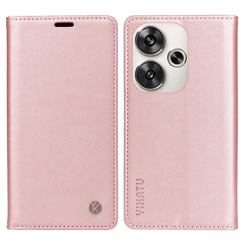 YIKATU YK-001 For Xiaomi Redmi Turbo 3 5G / Poco F6 5G Case PU Leather Wallet Folio Phone Cover