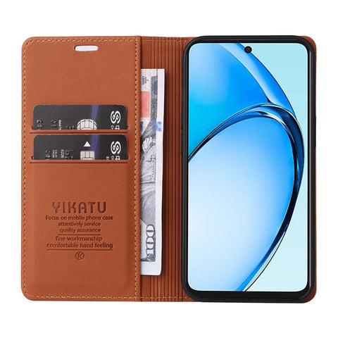 YIKATU YK-001 For Oppo A60 4G Case Stand View Magnetic Protect PU Leather Phone Cover