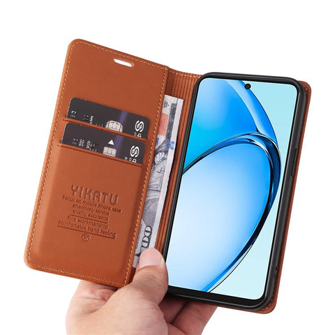 YIKATU YK-001 For Oppo A60 4G Case Stand View Magnetic Protect PU Leather Phone Cover