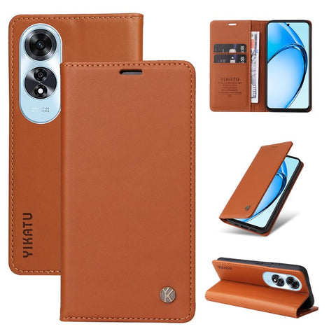 YIKATU YK-001 For Oppo A60 4G Case Stand View Magnetic Protect PU Leather Phone Cover