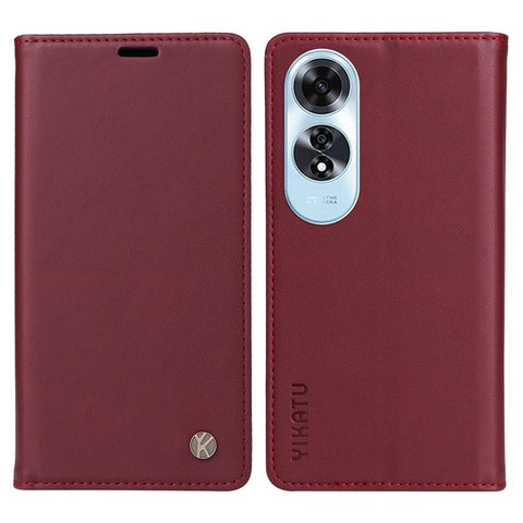 YIKATU YK-001 For Oppo A60 4G Case Stand View Magnetic Protect PU Leather Phone Cover