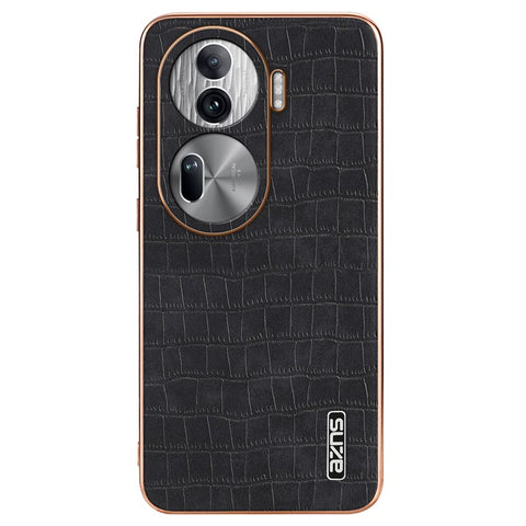 AZNS For Oppo Reno11 Pro 5G (Global) Case Crocodile Texture Leather+TPU Phone Cover
