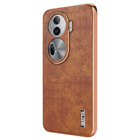 AZNS For Oppo Reno11 Pro 5G (Global) Case Crocodile Texture Leather+TPU Phone Cover