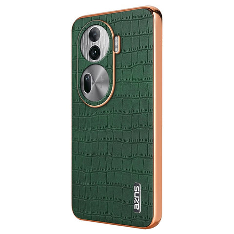 AZNS For Oppo Reno11 Pro 5G (Global) Case Crocodile Texture Leather+TPU Phone Cover