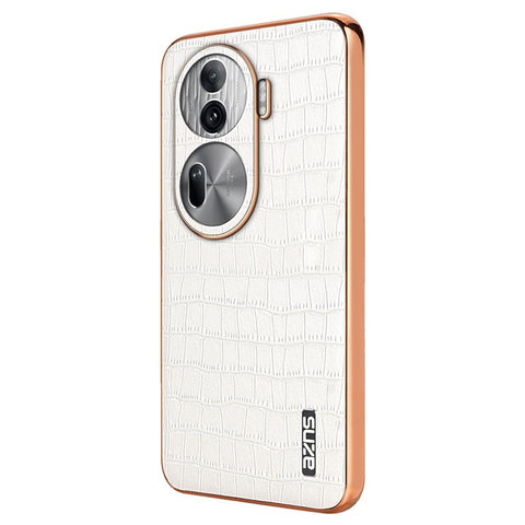 AZNS For Oppo Reno11 Pro 5G (Global) Case Crocodile Texture Leather+TPU Phone Cover