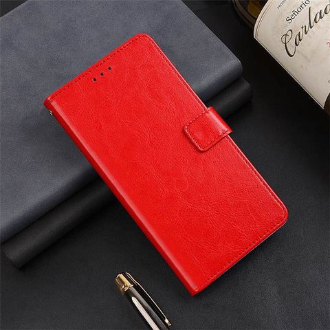 IDEWEI for Motorola Moto G64 5G Case Wallet Crazy Horse Textrure Phone Leather Cover