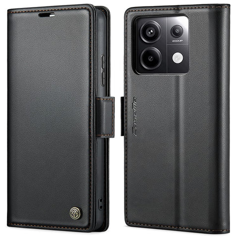 CASEME 023 Series For Xiaomi Redmi Note 13 Pro 5G / Poco X6 5G Case RFID Blocking Wallet Phone Cover