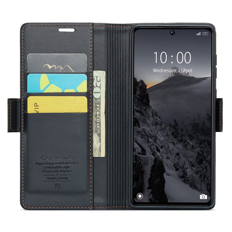 CASEME 023 Series For Xiaomi Redmi Note 13 Pro 5G / Poco X6 5G Case RFID Blocking Wallet Phone Cover