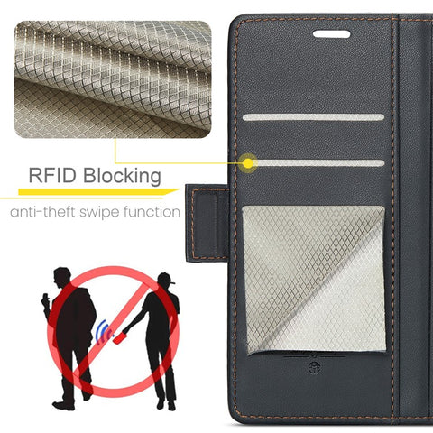 CASEME 023 Series For Xiaomi Redmi Note 13 Pro 5G / Poco X6 5G Case RFID Blocking Wallet Phone Cover