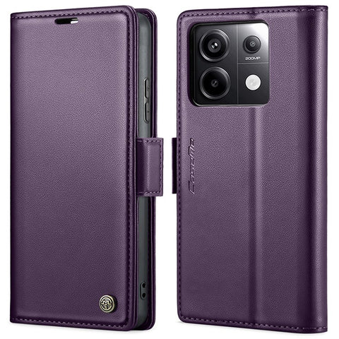 CASEME 023 Series For Xiaomi Redmi Note 13 Pro 5G / Poco X6 5G Case RFID Blocking Wallet Phone Cover