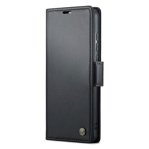 CASEME 023 Series For Xiaomi Redmi 11A 4G / 12C 4G RFID Blocking Case Stand Glossy Phone Cover