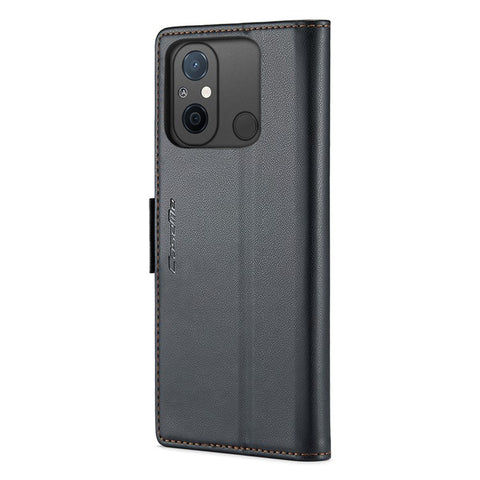 CASEME 023 Series For Xiaomi Redmi 11A 4G / 12C 4G RFID Blocking Case Stand Glossy Phone Cover