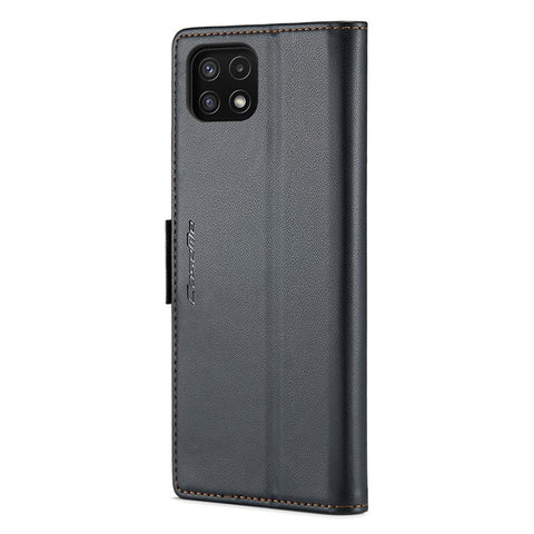 CASEME 023 Series For Samsung Galaxy A22 5G (EU Version) / F42 5G Wallet Case RFID Blocking Phone Cover