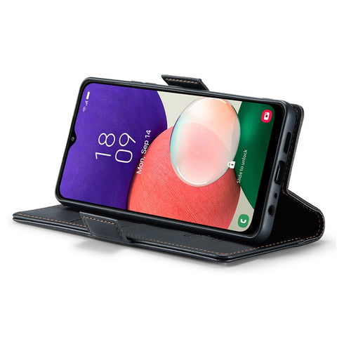 CASEME 023 Series For Samsung Galaxy A22 5G (EU Version) / F42 5G Wallet Case RFID Blocking Phone Cover