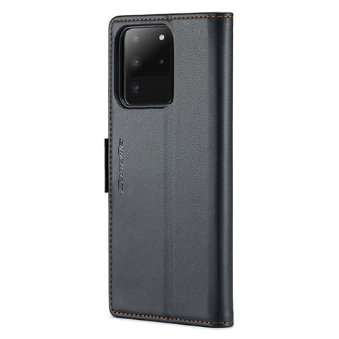 CASEME 023 Series For Samsung Galaxy S20 Ultra Case Wallet RFID Blocking Leather Phone Cover
