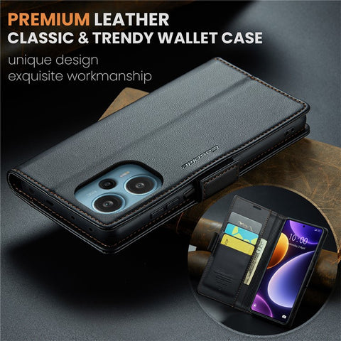 CASEME 023 Series For Xiaomi Poco F5 5G / Redmi Note 12 Turbo Case Wallet Leather Phone Cover