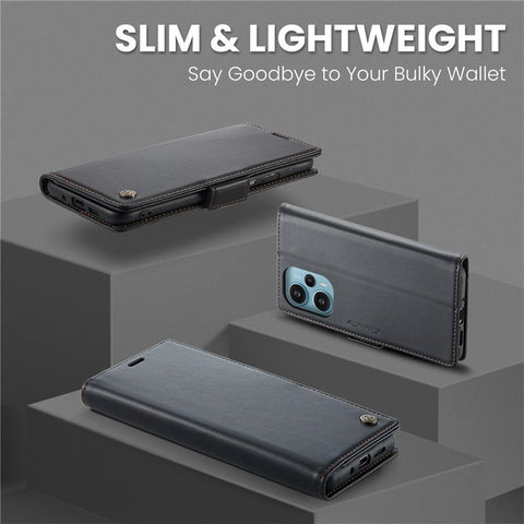 CASEME 023 Series For Xiaomi Poco F5 5G / Redmi Note 12 Turbo Case Wallet Leather Phone Cover