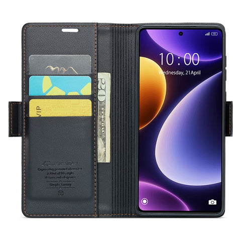 CASEME 023 Series For Xiaomi Poco F5 5G / Redmi Note 12 Turbo Case Wallet Leather Phone Cover