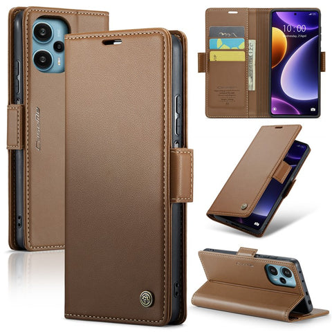 CASEME 023 Series For Xiaomi Poco F5 5G / Redmi Note 12 Turbo Case Wallet Leather Phone Cover
