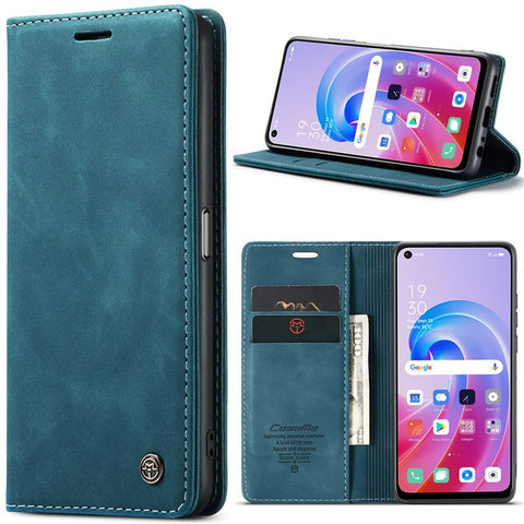 CASEME 013 Series For Oppo A96 4G / A36 / K10 4G / A76 / Realme 9i 4G Case Leather Phone Cover Magnetic Absorption