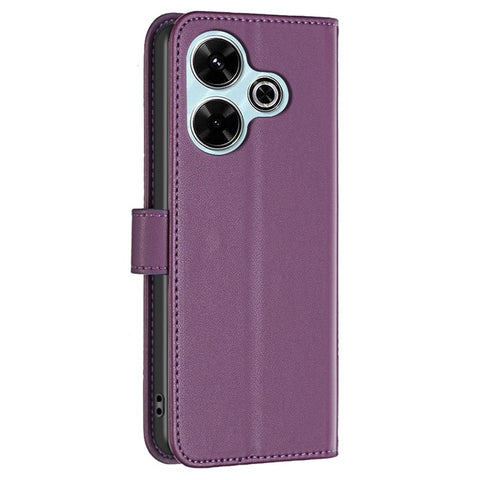 BINFEN COLOR BF17 For Xiaomi Redmi 13 5G / 13 4G / Poco M6 4G Case Wallet Stand Leather Phone Cover