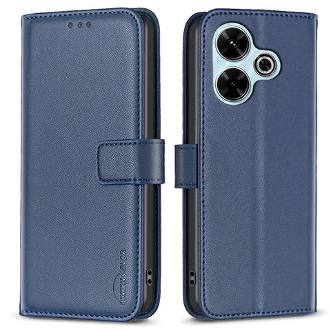 BINFEN COLOR BF17 For Xiaomi Redmi 13 5G / 13 4G / Poco M6 4G Case Wallet Stand Leather Phone Cover