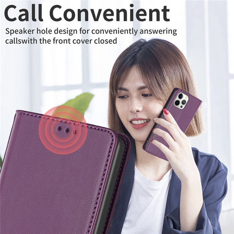 BINFEN COLOR BF18 For Xiaomi Redmi 13 5G / 13 4G / Poco M6 4G Case Leather Phone Cover Magnetic Close