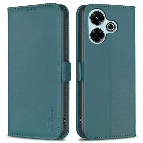 BINFEN COLOR BF31 For Xiaomi Redmi 13 5G / 13 4G / Poco M6 4G Case PU Leather Phone Wallet Cover