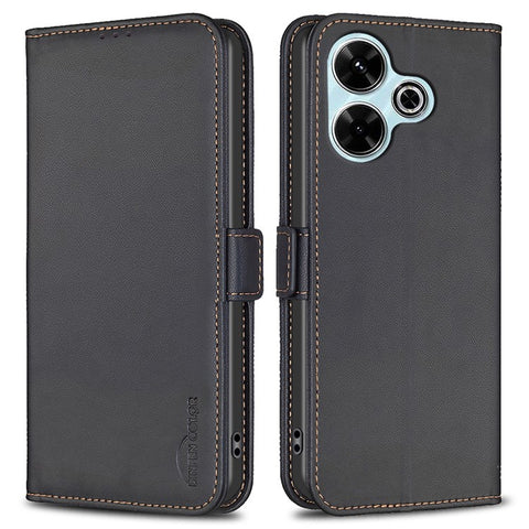 BINFEN COLOR BF31 For Xiaomi Redmi 13 5G / 13 4G / Poco M6 4G Case PU Leather Phone Wallet Cover