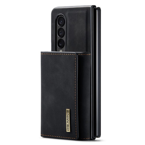DG.MING M1 Series Phone Case for Samsung Galaxy Z Fold3 5G Detachable 2-in-1 Wallet Phone Case Anti-Drop Cell Phone Case