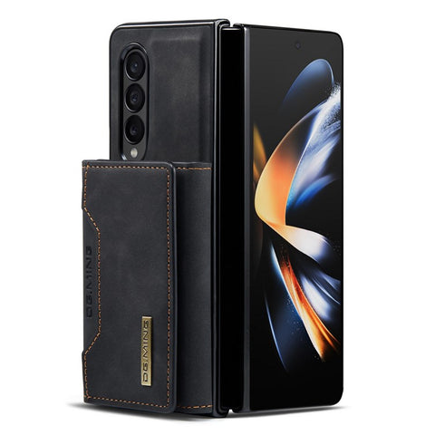 DG.MING M2 Series Phone Case for Samsung Galaxy Z Fold3 5G Shockproof Case Magnetic Absorption Detachable Wallet Phone Case Kickstand Protective Cover