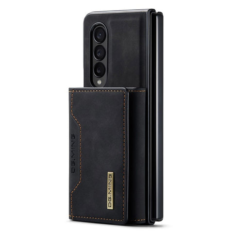 DG.MING M2 Series Phone Case for Samsung Galaxy Z Fold3 5G Shockproof Case Magnetic Absorption Detachable Wallet Phone Case Kickstand Protective Cover