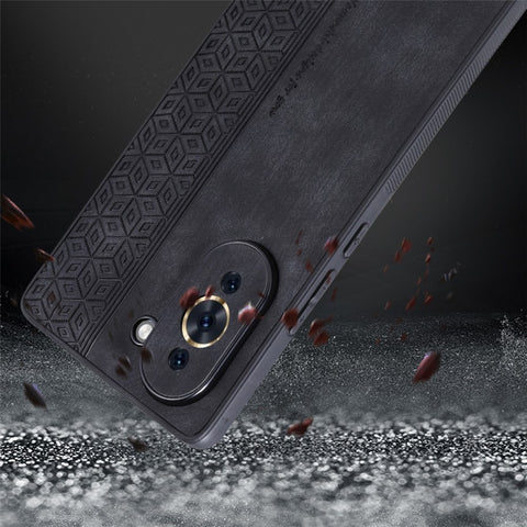 AZNS Cell Phone Case for Huawei nova 10 4G, PU Leather Coated TPU Stylish Pattern Imprinted Phone Cover