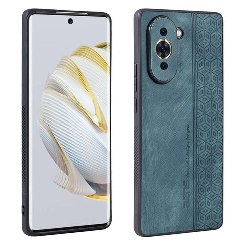 AZNS Cell Phone Case for Huawei nova 10 4G, PU Leather Coated TPU Stylish Pattern Imprinted Phone Cover