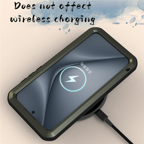 LOVE MEI For Huawei Pura 70 Pro / Pura 70 Pro+ Case Metal+Silicone Phone Cover with Screen Film