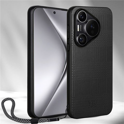 VILI TH Series for Huawei Pura 70 Pro / 70 Pro+ Slim Case PU+PC+TPU Phone Cover with Wrist Strap