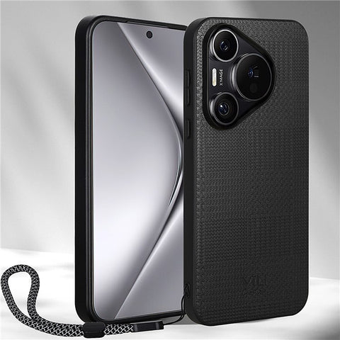 VILI TH Series for Huawei Pura 70 Case Leather Coated TPU + PC Anti-Slip Texture Phone Cover