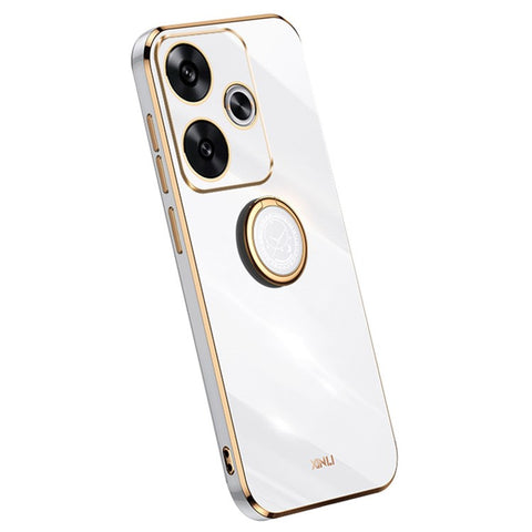 XINLI For Xiaomi Redmi Turbo 3 5G / Poco F6 5G Electroplated Case Soft TPU Cover with Kickstand