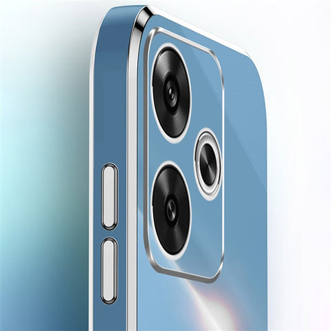 XINLI For Xiaomi Redmi Turbo 3 5G / Poco F6 5G Case TPU Phone Cover Electroplating Edge