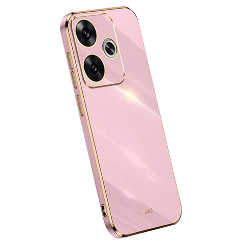 XINLI For Xiaomi Redmi Turbo 3 5G / Poco F6 5G Case TPU Phone Cover Electroplating Edge