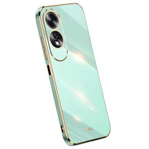 XINLI For Oppo A60 4G Case Soft TPU Electroplating Shockproof Phone Cover