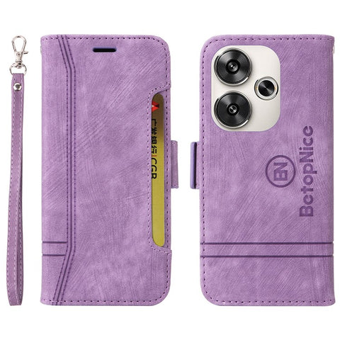 BETOPNICE 001 for Xiaomi Redmi Turbo 3 5G / Poco F6 5G Case Handbag Leather Flip Phone Cover