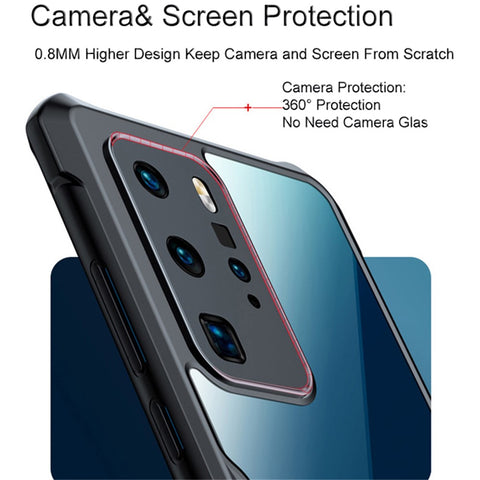 XUNDD Beetle Series Phone Case for Huawei P40 Pro, TPU + Acrylic Precise Cutouts Shockproof Cell Phone Back Cover