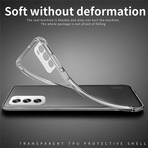 MOFI For Oppo Reno12 Pro 5G (Global) Case Transparent Slim TPU Phone Cover
