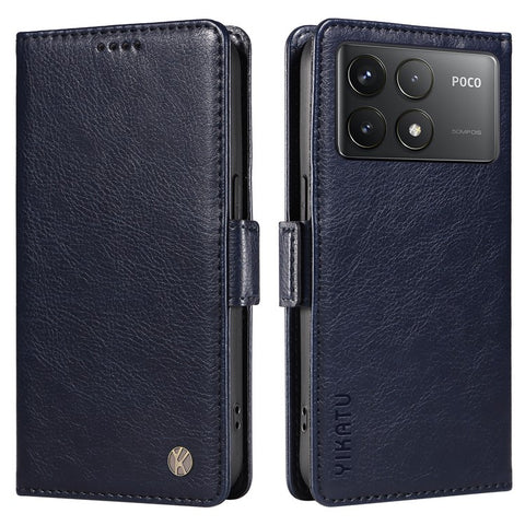 YIKATU YK-007 For Xiaomi Poco F6 Pro 5G / Redmi K70 5G / K70 Pro 5G Leather Case Phone Wallet Cover