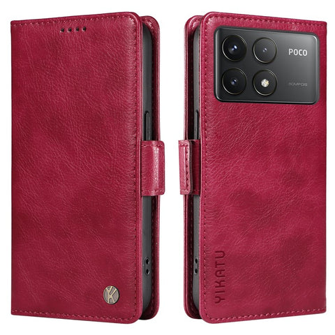 YIKATU YK-007 For Xiaomi Poco F6 Pro 5G / Redmi K70 5G / K70 Pro 5G Leather Case Phone Wallet Cover