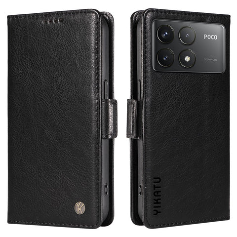 YIKATU YK-007 For Xiaomi Poco F6 Pro 5G / Redmi K70 5G / K70 Pro 5G Leather Case Phone Wallet Cover