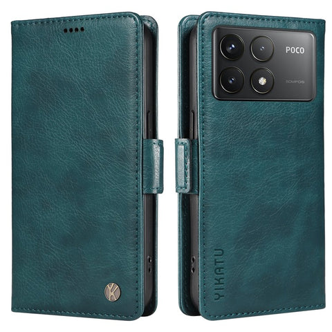 YIKATU YK-007 For Xiaomi Poco F6 Pro 5G / Redmi K70 5G / K70 Pro 5G Leather Case Phone Wallet Cover