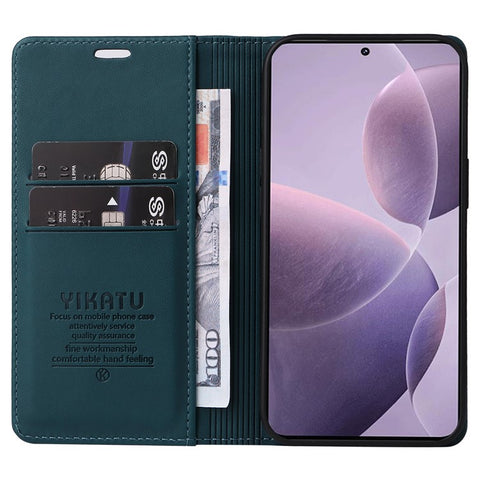YIKATU YK-001 For Xiaomi Poco F6 Pro 5G / Redmi K70 5G / K70 Pro 5G Stand Case PU Leather Phone Cover